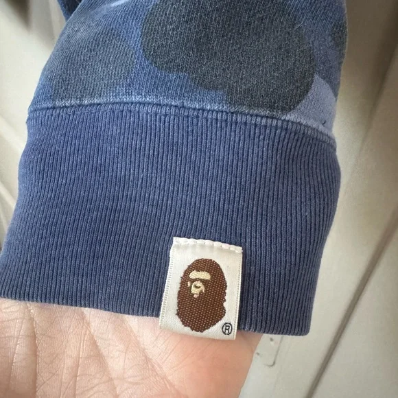 Bape Vintage 2005 Blue and Black Camo Fill Zip Jacket - Picture 6 of 6